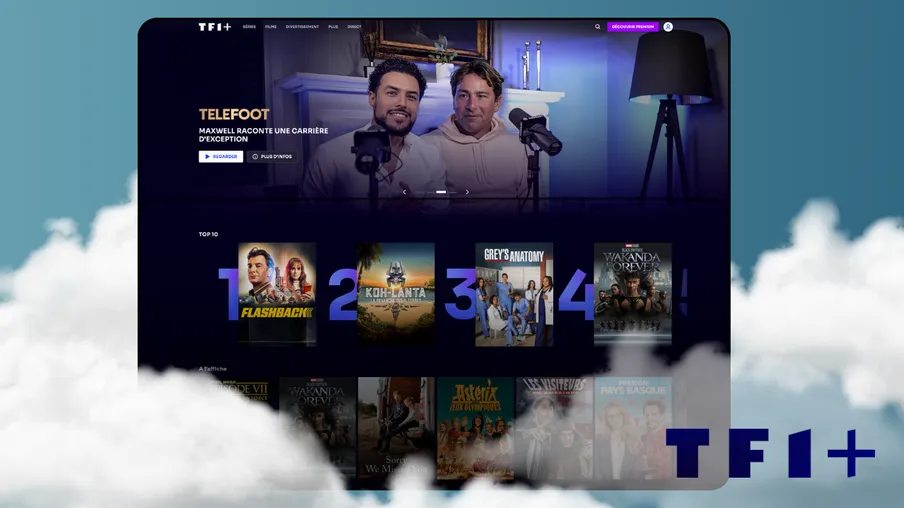 Screenshot of TF1 Website